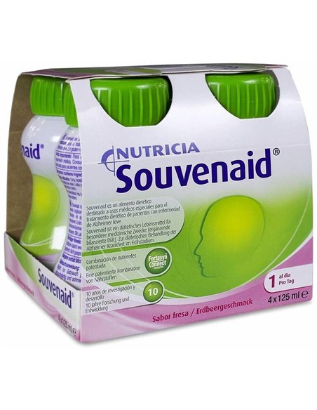 Souvenaid Fresa Botellas 4X125Ml de Nutricia