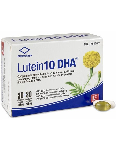Lutein 10 Dha 30+30 Cápsulas  Ele2Pharma