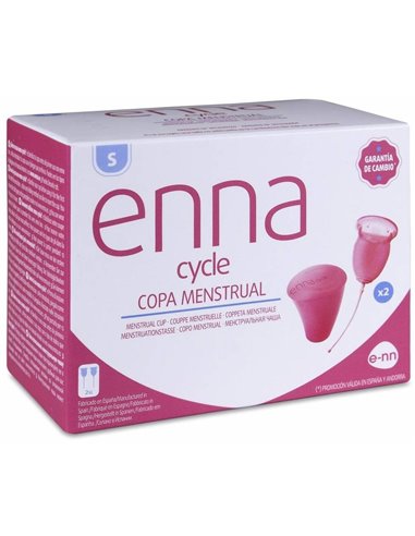 Enna Copa Menstrual (S) 2Copas+Caja Esteril de Enna Cycle