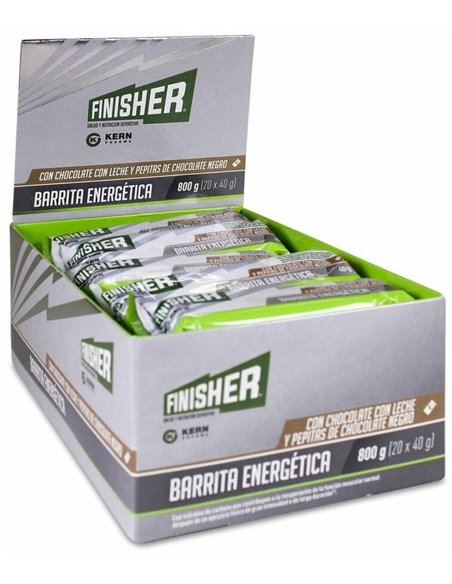 Finisher Barr Energ Choco Con Leche Y Pepitas 20Ud de Finisher