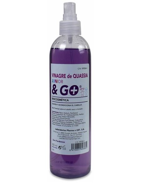 Vinagre De Quassia Repelente De Piojos 300Ml. de Pharma & Go