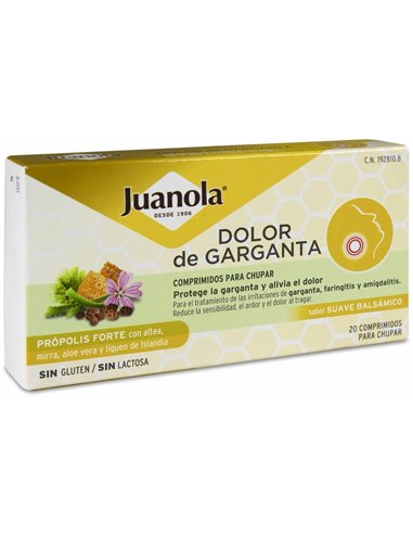 Juanola Propolis Forte Garganta Sabor Suave 20Comp de Juanola