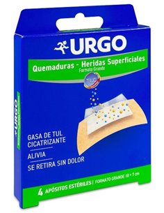 Urgo Quemaduras 10X7Cm 4 Apositos de Urgo