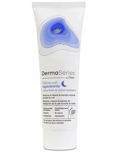 Dove Dermaseries Crema Facial Noche Reparadora 50M de Dove