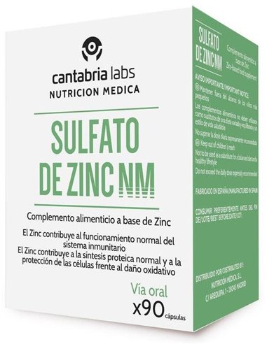 Sulfato De Zinc Nm 90Cap. de Nm