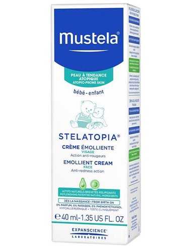 Stelatopia Crema Facial Emoliente Bebe-Niño 40Ml. de Mustela
