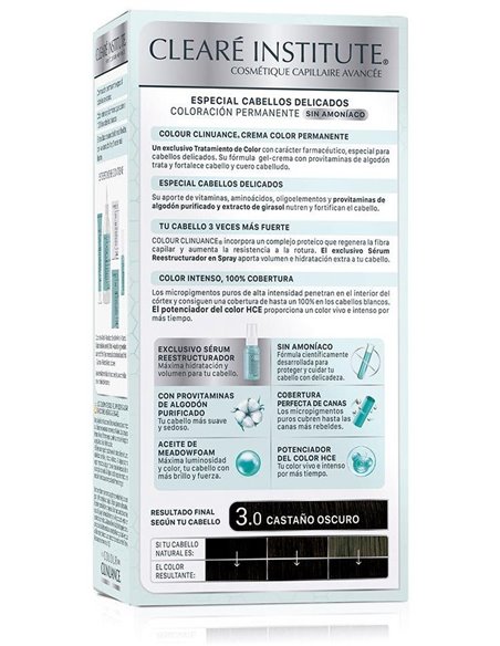 Colour Clinuance 3.0 Castaño Oscuro Cab. Delicados de Cleare Institute