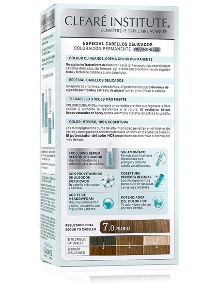 Colour Clinuance 7.0 Rubio Cabellos Delicados de Cleare Institute