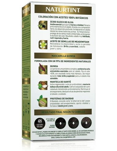 Naturtint Biobased 4N Castaño Natural de Naturtint