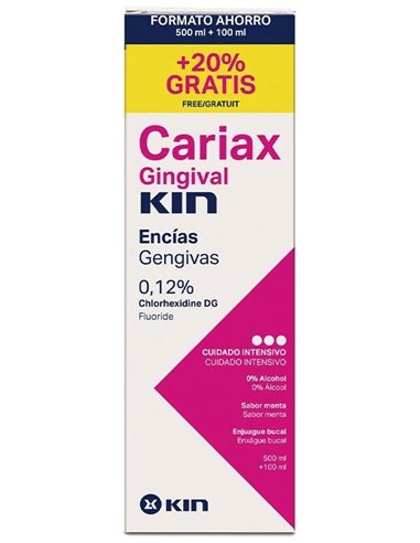 Cariax Gingival Encias Pack Colutorio 500Ml +100Ml de Kin