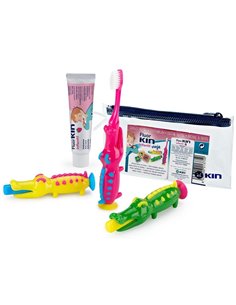 Cepillo Dental Kin Infan Cocodrilo Viaje Pasta 25G de Kin
