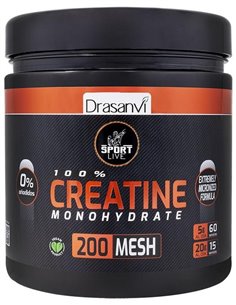 Creatina Monohidrato 200Mesh 300G Sport Live Drasanvi
