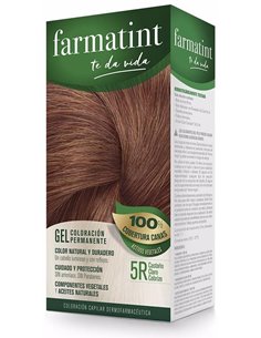 Farmatint Gel 5R Castaño Claro Cobrizo 135Ml. de Farmatint