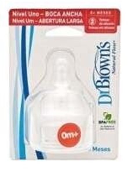 Tetina Options B/Ancha Sili Redon R-N N1 +0M 2Un de Dr. Brown´S