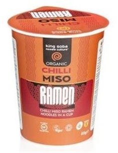 Vaso Sopa Ramen Miso-Chili 85Gr. Bio Sg de King Soba