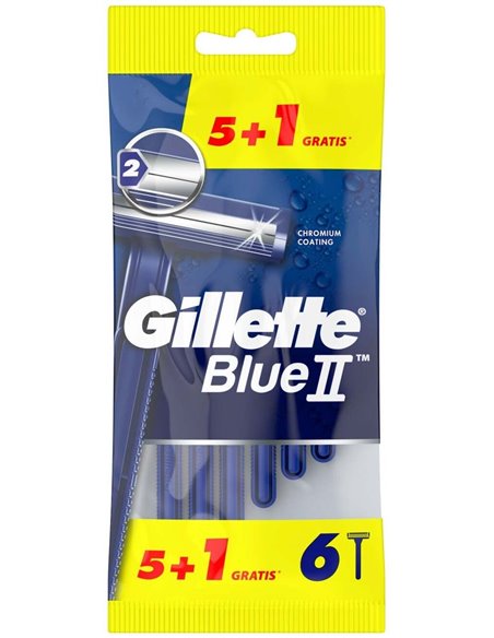 Gillette Maquinilla Desechable Blue2 Fija 5+1Ud de Gillette