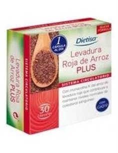 Levadura Roja De Arroz Plus 30Cap. de Dietisa (Dielisa)