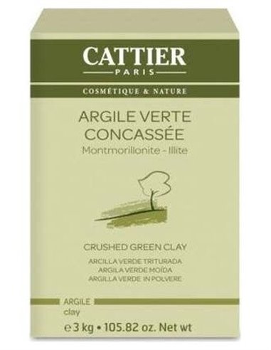 Arcilla Verde Triturada.3 Kg de Cattier