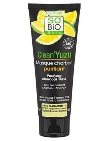 Mascarilla Facial Clean Yuzu Purificante 75Ml. de So´Bio Etic
