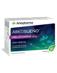 Arkosueño Melatonina 100% Vegetal 15 Caps de Arkopharma