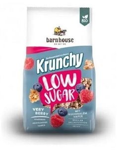 Muesli Krunchy Low Sugar Frutos Rojos 375 Gr Bio de Barnhouse
