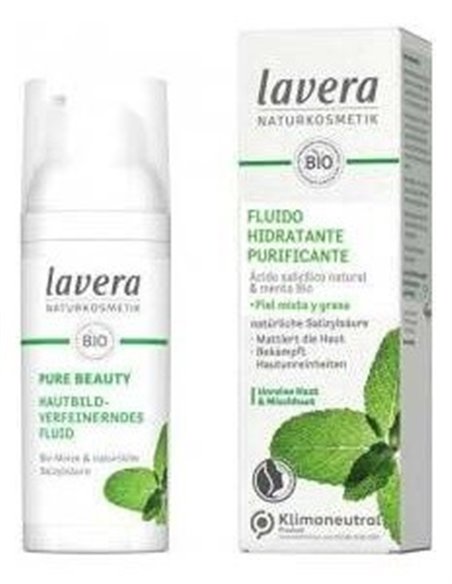 Fluido Hidratante Purificante Menta 50Ml. de Lavera