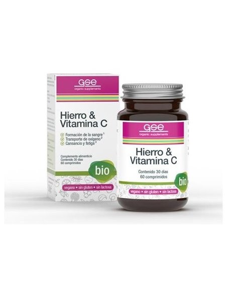 Hierro + Vitamina C Bio de Gse Organic Supplements