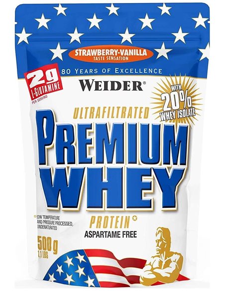 Weider Premium Whey Fresa-Vainilla 500Gr. de Weider