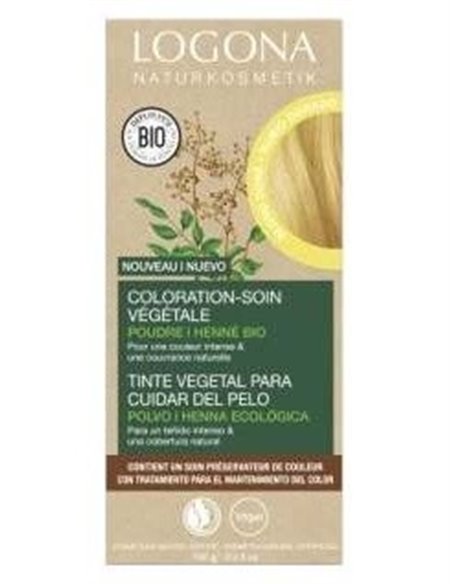 Colorante Vegetal Rubio Dorado 115Gr. Bio Vegan de Logona