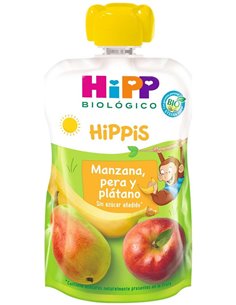 Pouches De Manzana Pera Y Plátano Bio 100 g  de Hipp