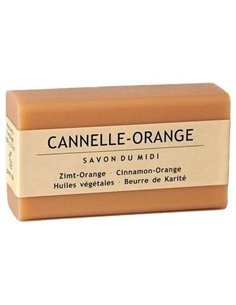 Jabon En Pastilla De Canela Y Naranja 100Gr. Bio de Savon Du Midi