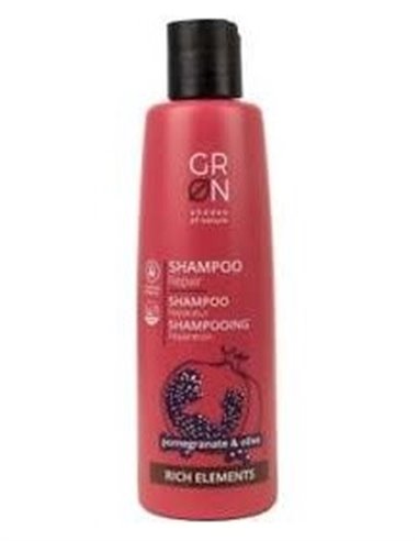 Champú Reparador Cabello Seco Granada y Aceite de Oliva,250ml Rich Elements de Grn