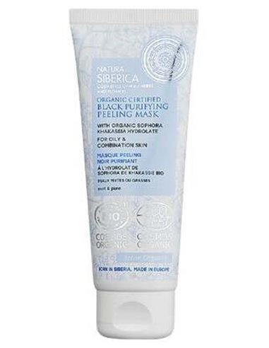 Mascarilla Facial Exfoliante Negra Purificante 75M de Natura Siberica