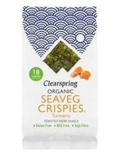 Snack Alga Nori Con Cúrcuma 4 G de Clearspring