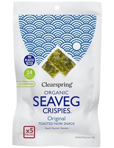 Alga Snack Nori Pack 5/U Bio 20 g  de Clearspring