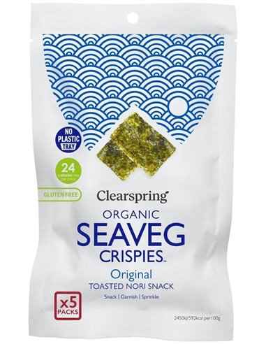 Alga Snack Nori Pack 5/U Bio 20 g  de Clearspring