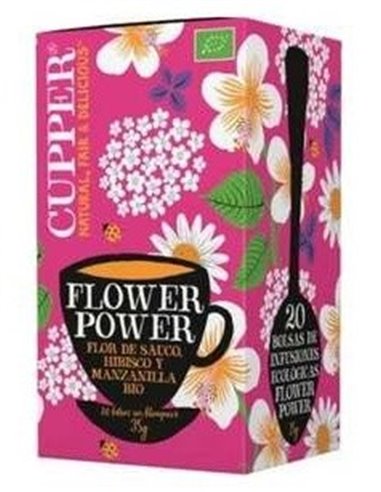 Flower Power Infusión Bio Cupper 20 Bolsitas Natural