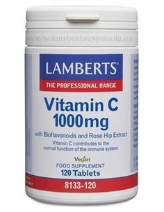 Vitamina C 1000 mg +  Bioflavonoides y Escaramujo          de Lamberts