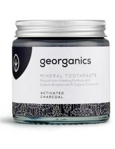 Dentifrico Mineral Carbon Activado 120  Ml de Georganics