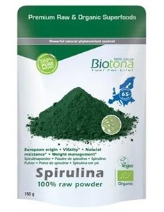Spirulina Raw 150Gr. Bio Vegan de Biotona