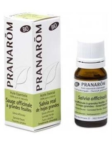 Salvia Real Hojas Grandes Aceite Esencial Bio 10Ml de Pranarom Aceites