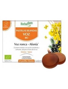 Pastillas Blandas Para La Voz 24Gominolas Bio de Herbalgem