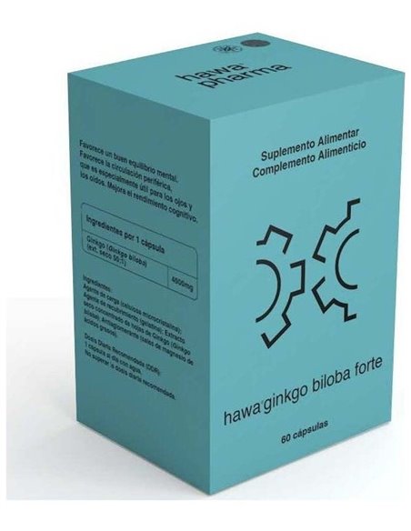 Hawa Ginkgo Biloba Forte 60Cap. de Hawa Pharma