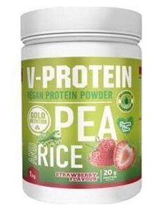 V-Protein Fresa 1Kg. de Gold Nutrition