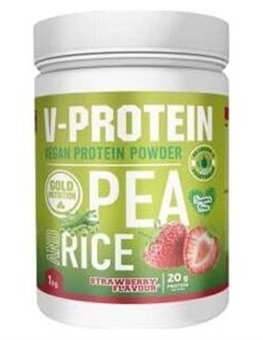 V-Protein Fresa 1Kg. de Gold Nutrition
