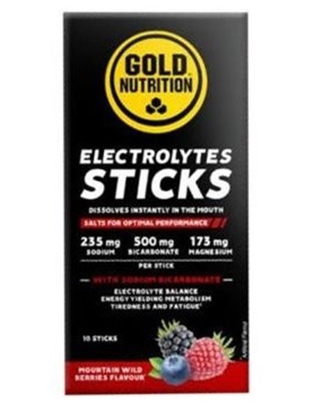 Electrolytes Wild Berries 10Sticks. de Gold Nutrition