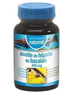 Aceite De Hígado De Bacalao 400 Mg Perlas 45 Capsulas De Dietmed