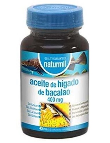 Aceite De Hígado De Bacalao 400 Mg Perlas 45 Capsulas De Dietmed