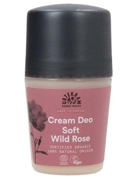 Soft Wild Rose Desodorante Roll-On 50Ml. Eco Vegan de Urtekram