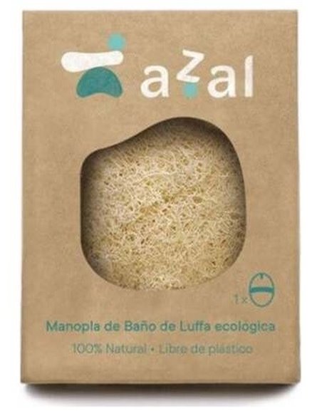 Manopla De Baño De Luffa Eco Ovalada Con Asa de Azal